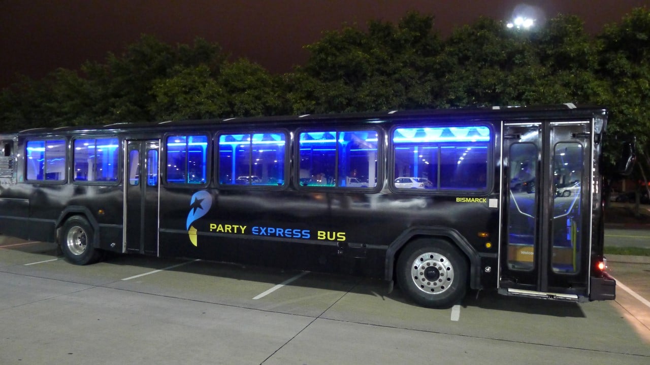 Kansas City Party Bus Bismark 3 - Contact Party Express Bus - Party Express Bus Rentals in Kansas City - Party Express Bus